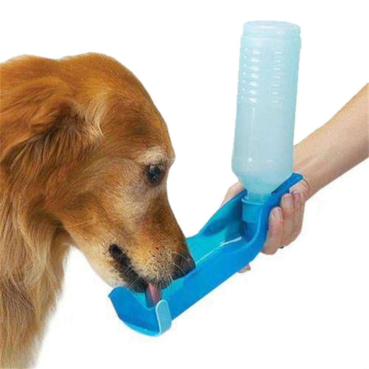 Kedi Köpek Seyahat Tipi Su Matarası 500 ml Mavi