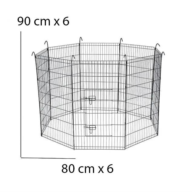 Keypet Köpek Çiti 90x80 Cm (6 Panel)