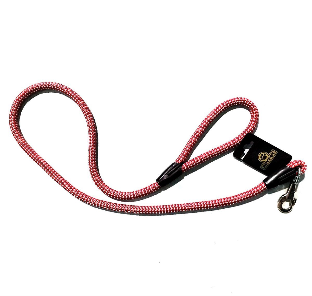 Keypet Tutmalı Fitil Köpek Gezdirme Tasması Kırmızı  1,3 mm x 120 cm