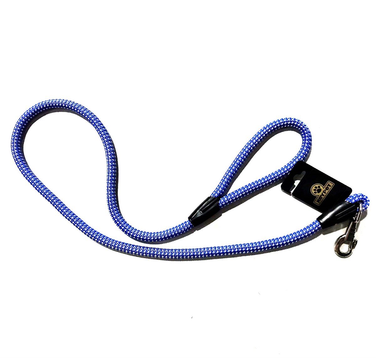 Keypet Tutmalı Fitil Köpek Gezdirme Tasması Mavi  1,3 mm x 120 cm