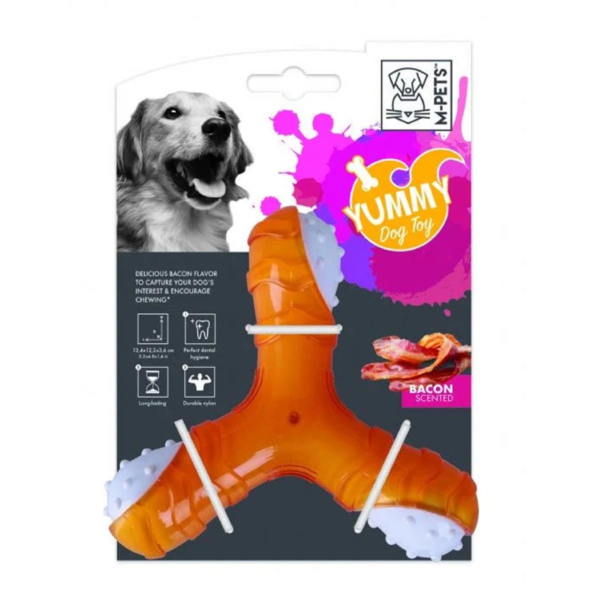 M-Pets Et Aromalı Diş Kaşıyıcı Kauçuk Köpek Oyuncağı  13 cm