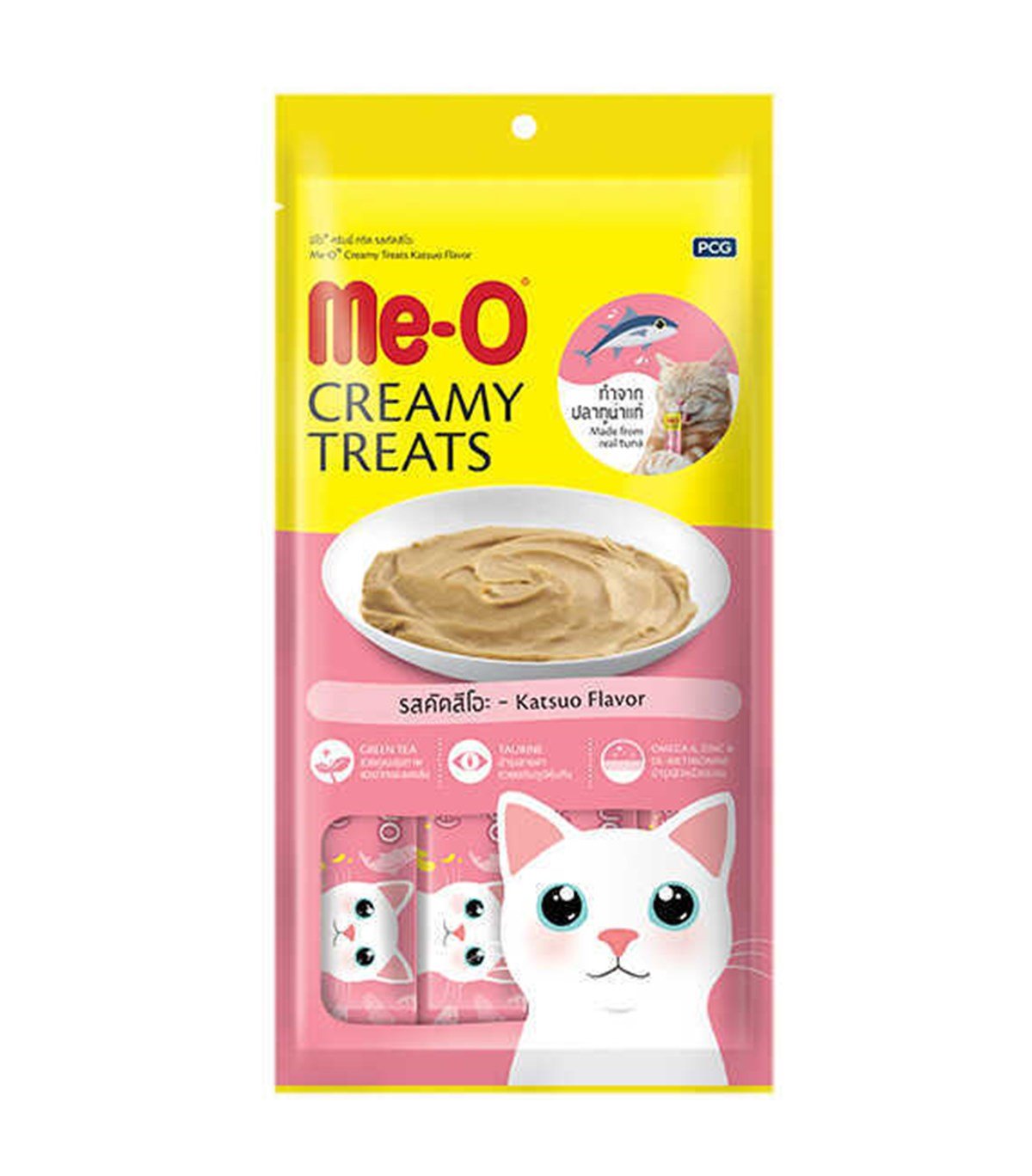 Meo Creamy Çizgili Orkinos Balıklı Kedi Ödülü  4 Parça (15 gr)