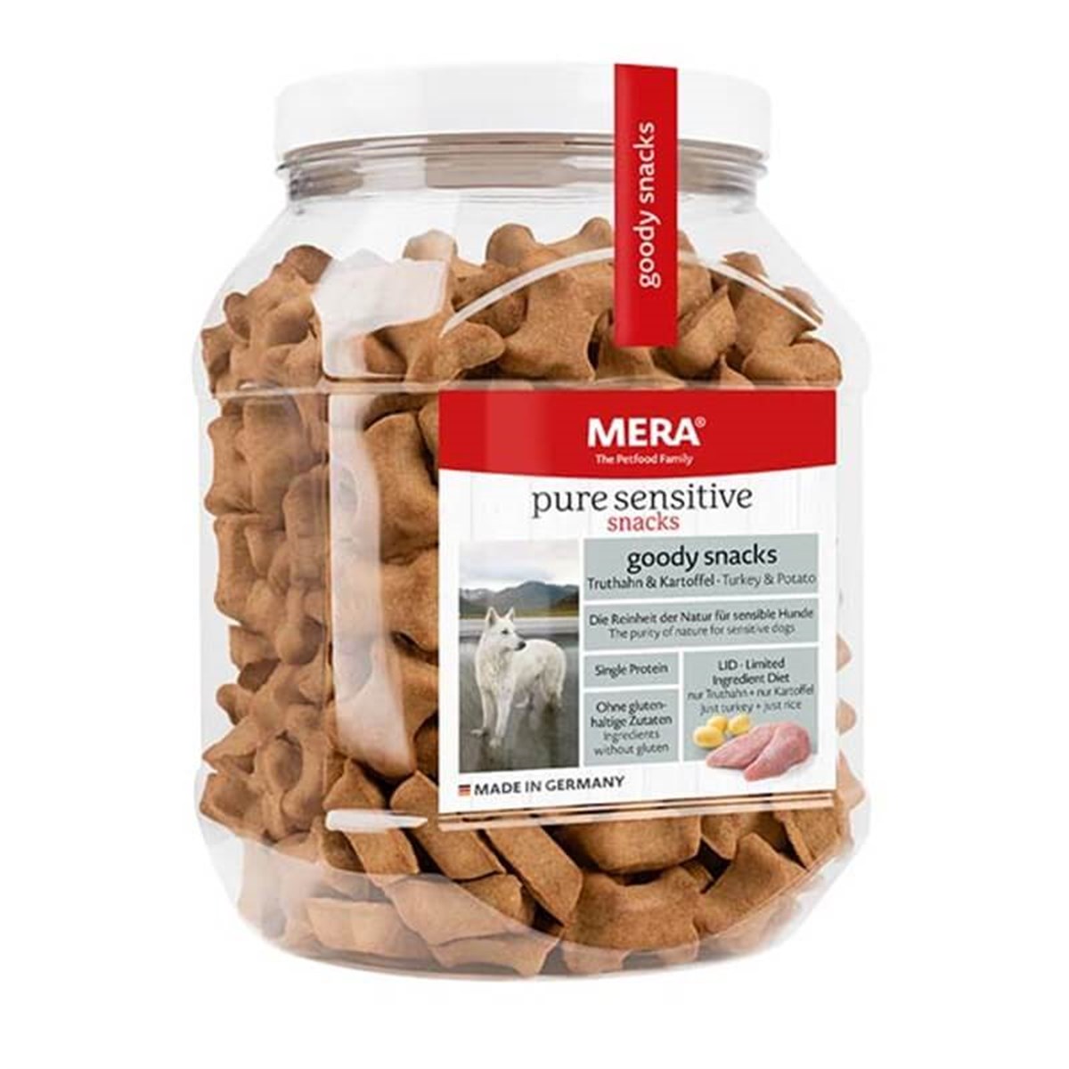 Mera Pure Sensitive Hindili Pirinçli Köpek Bisküvisi  600 g