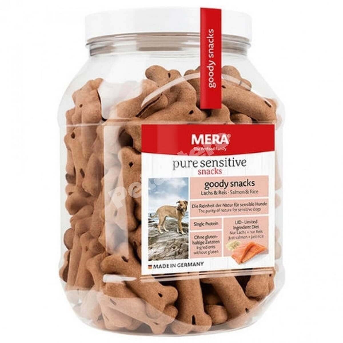 Mera Pure Sensitive Somonlu Pirinçli Köpek Bisküvisi  600 g