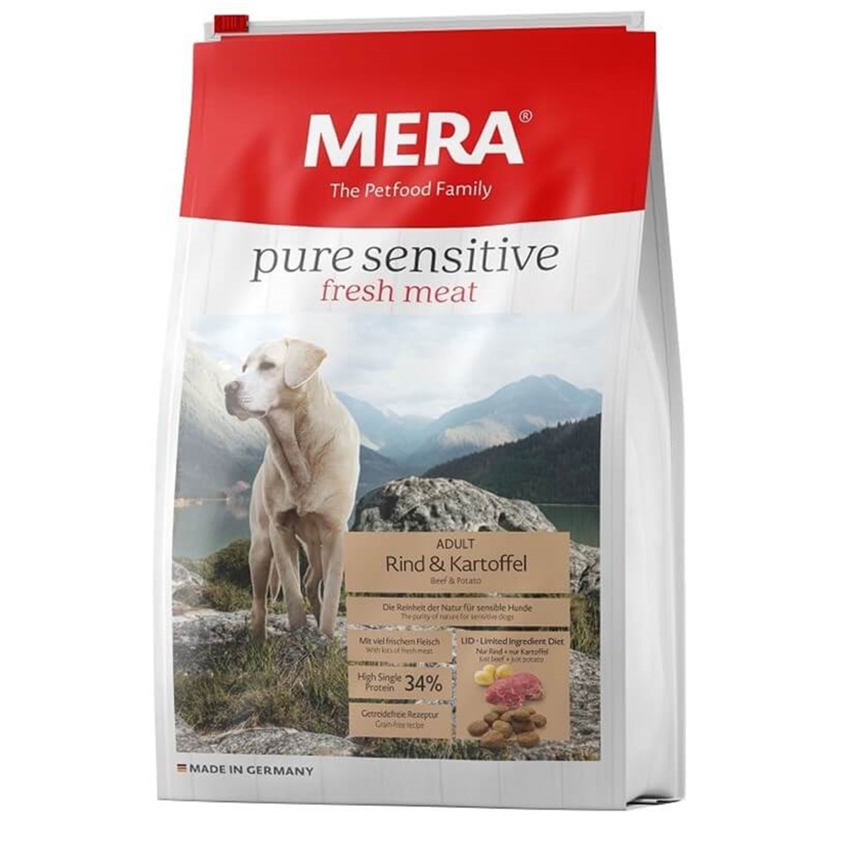 Mera Pure Sensitive Tahılsız Biftekli Patatesli Köpek Maması  12.5 Kg