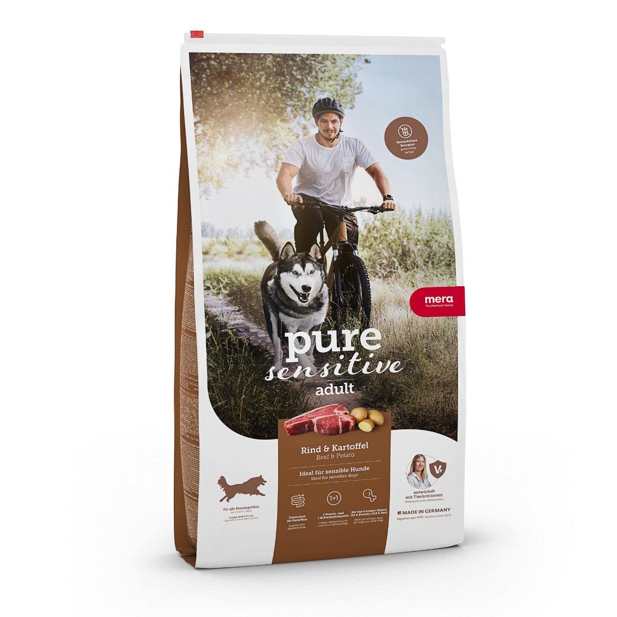 Mera Pure Sensitive Tahılsız Biftekli Patatesli Yetişkin Köpek Maması  12.5 Kg