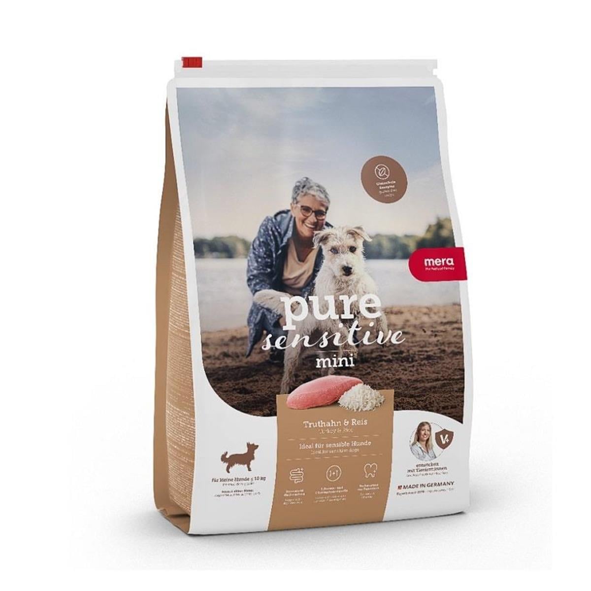 Mera Pure Sensitive Tahılsız Hindili Küçük Irk Yetişkin Köpek Maması  4 Kg