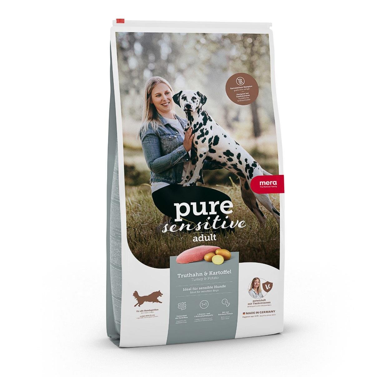 Mera Pure Sensitive Tahılsız Hindili Patatesli Yetişkin Köpek Maması  4 Kg