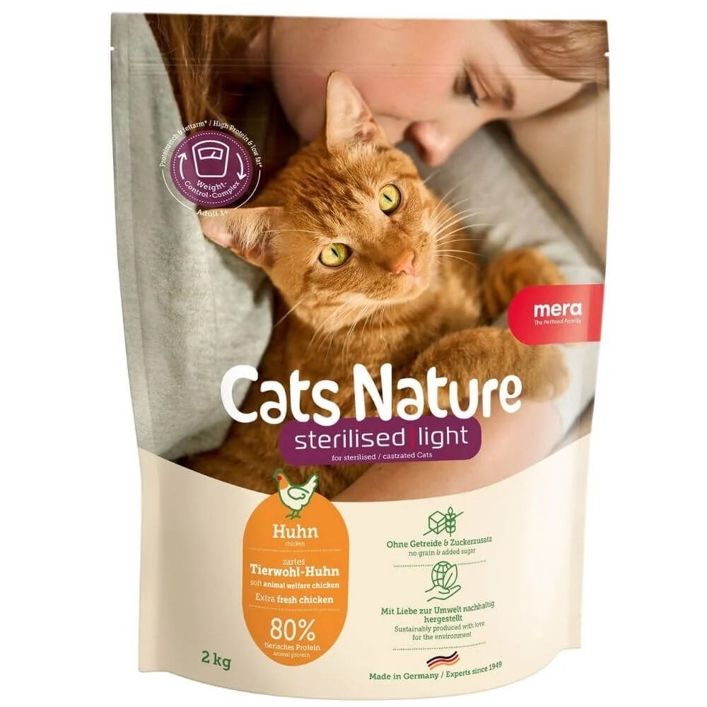 Mera Sterilized Finest Fit Tahılsız Tavuklu Kısırlaştırılmış Yetişkin Kedi Maması  2 KG