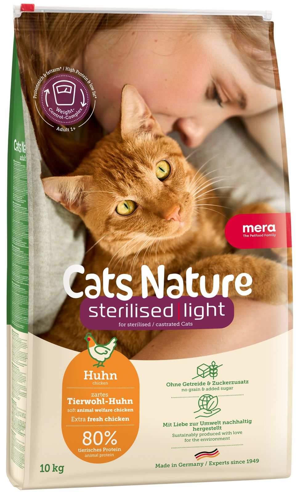 Mera Sterilized Finest Fit Tahılsız Tavuklu Kısırlaştırılmış Yetişkin Kedi Maması  10 KG