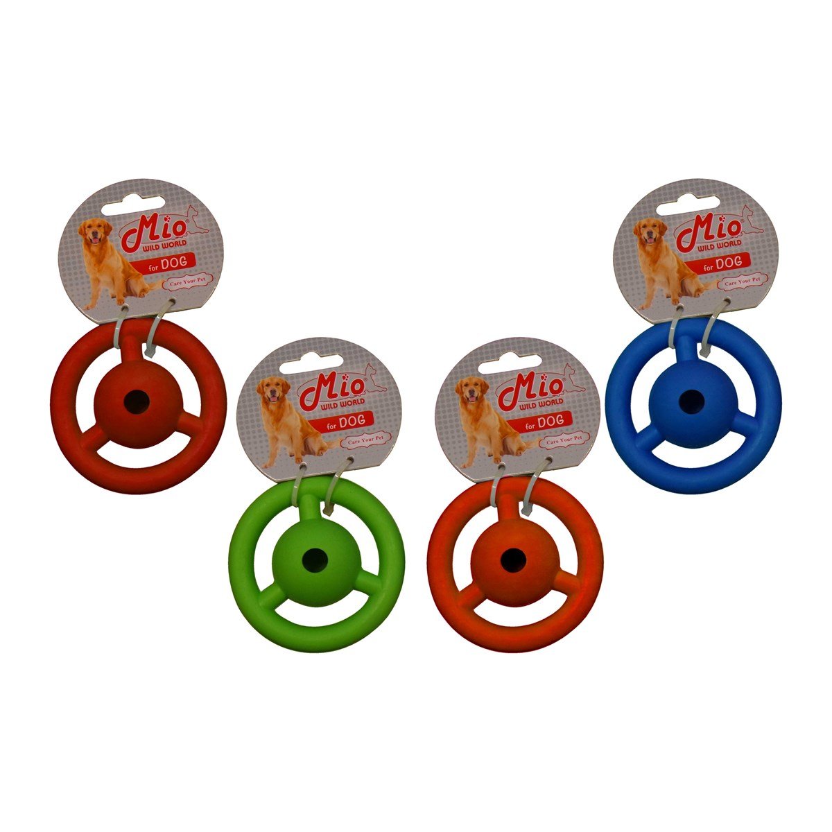 Mio Renkli Satürn Kauçuk Köpek Oyuncağı  9 cm