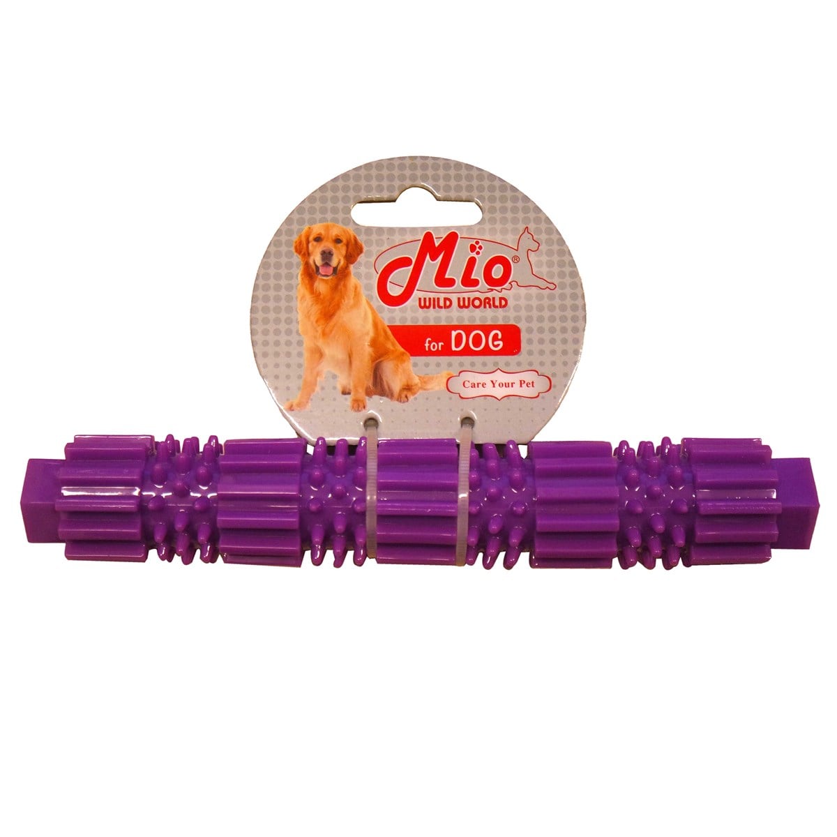 Mio Renkli Tırtıklı Çubuk Kauçuk Köpek Ödül Oyuncağı  9 cm