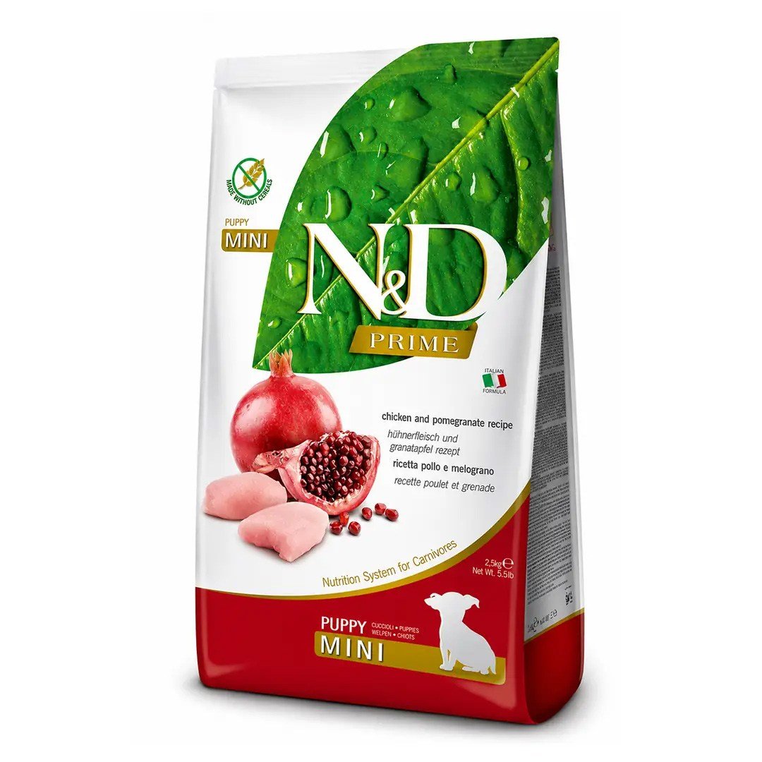 N&D Prime Tavuklu Narlı Tahılsız Puppy Mini Yavru Köpek Maması 2,5 kg