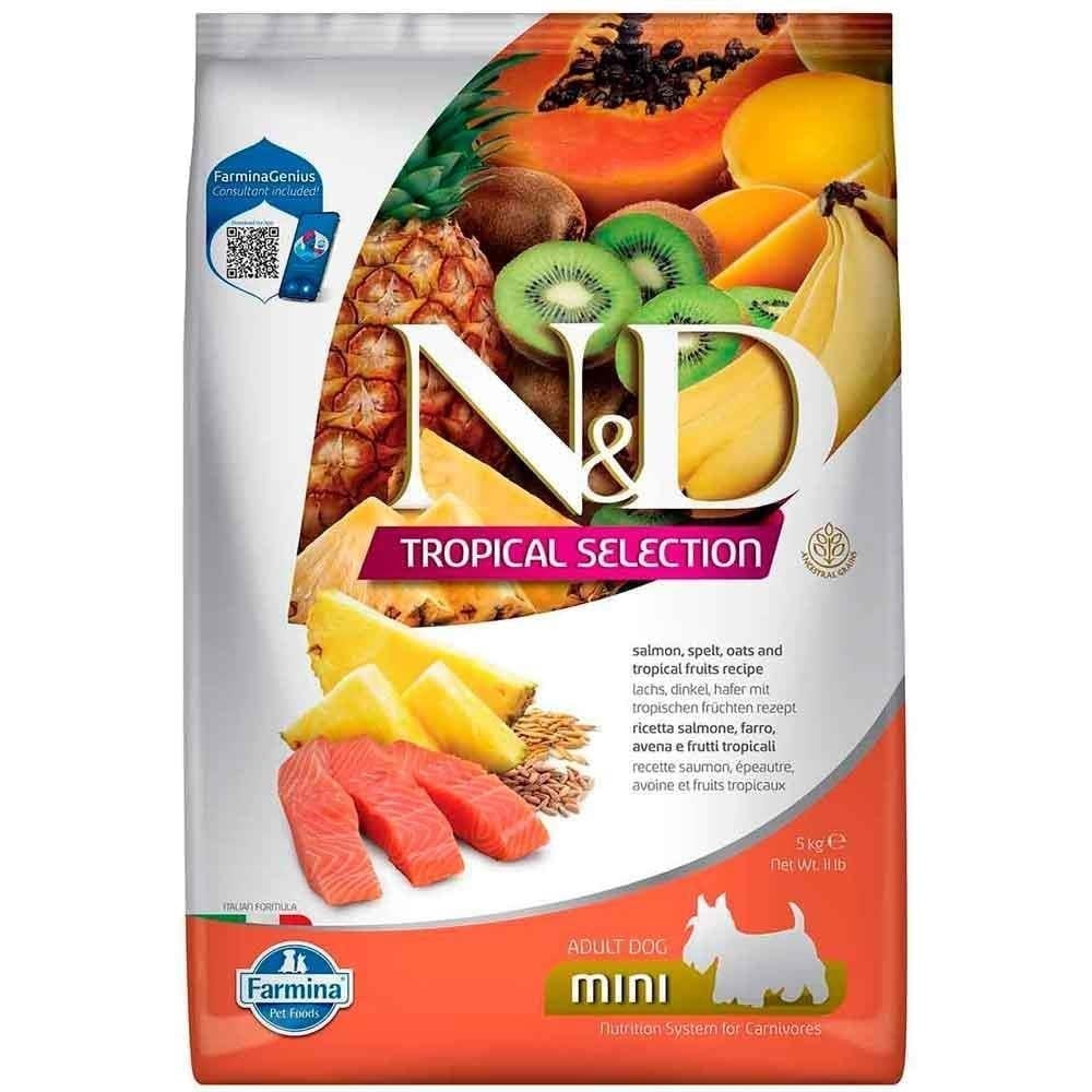 N&D Tropical Somonlu Mini Irk Yetişkin Köpek Maması 5 Kg