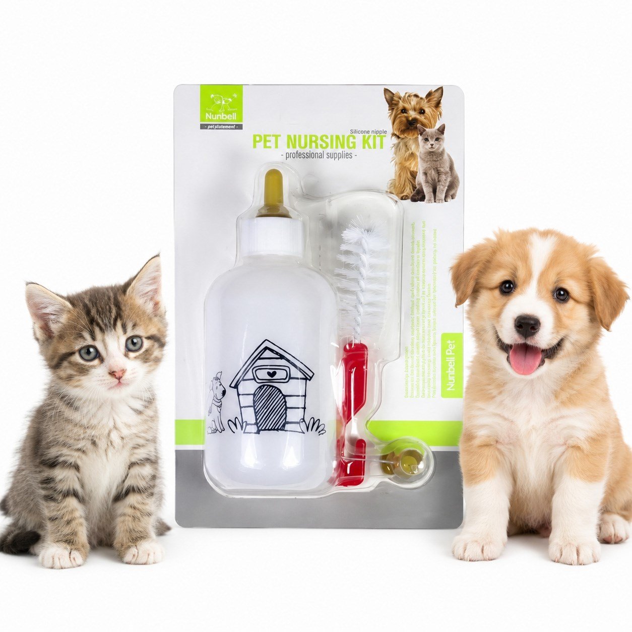 Nunbell Kedi ve Köpek Biberon Seti 100 Ml