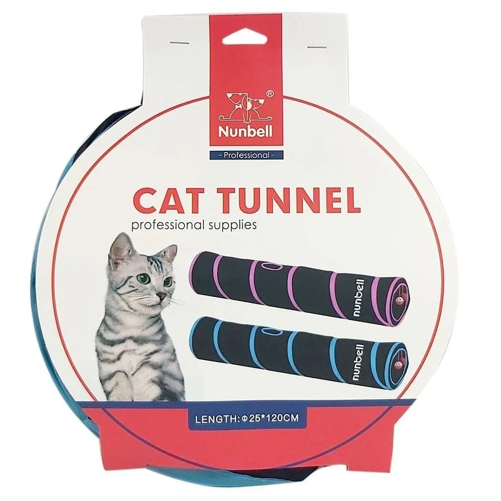 Nunbell Oyun Tüneli Kedi Oyuncağı 120 x 25 cm 