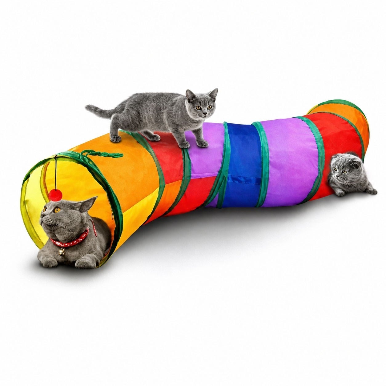 Nunbell Oyun Tüneli Kedi Oyuncağı (S)