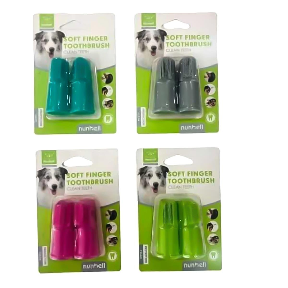 Nunbell Parmak Tipi Köpek Diş Fırçası 2 Adet