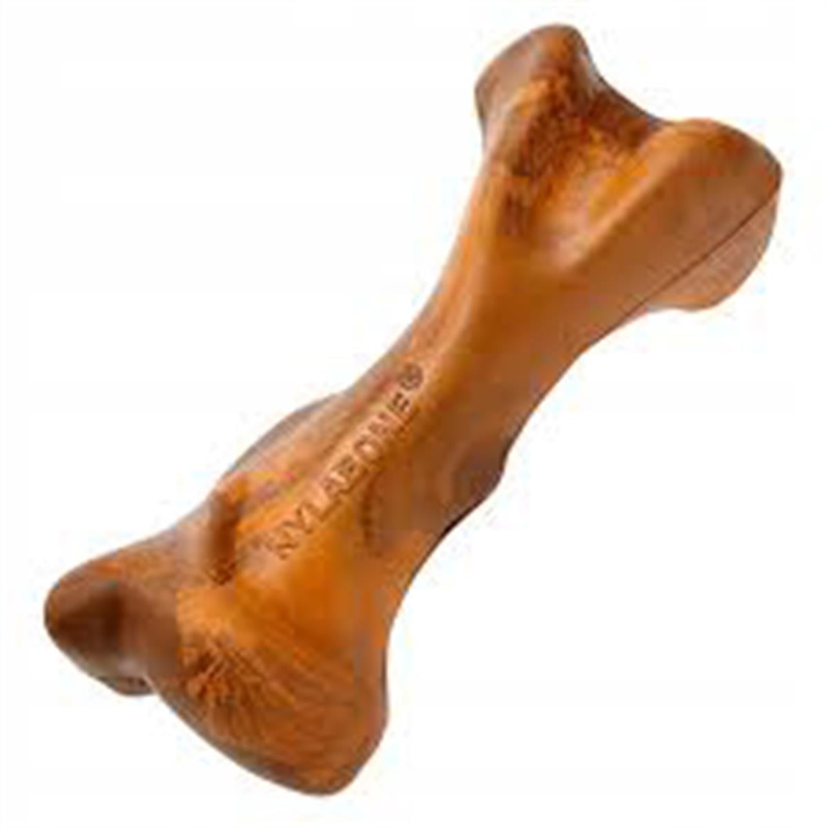 Nylabone Biftek ve Sos  Aromalı Kauçuk Kemik Köpek Oyuncağı 12 cm (S)