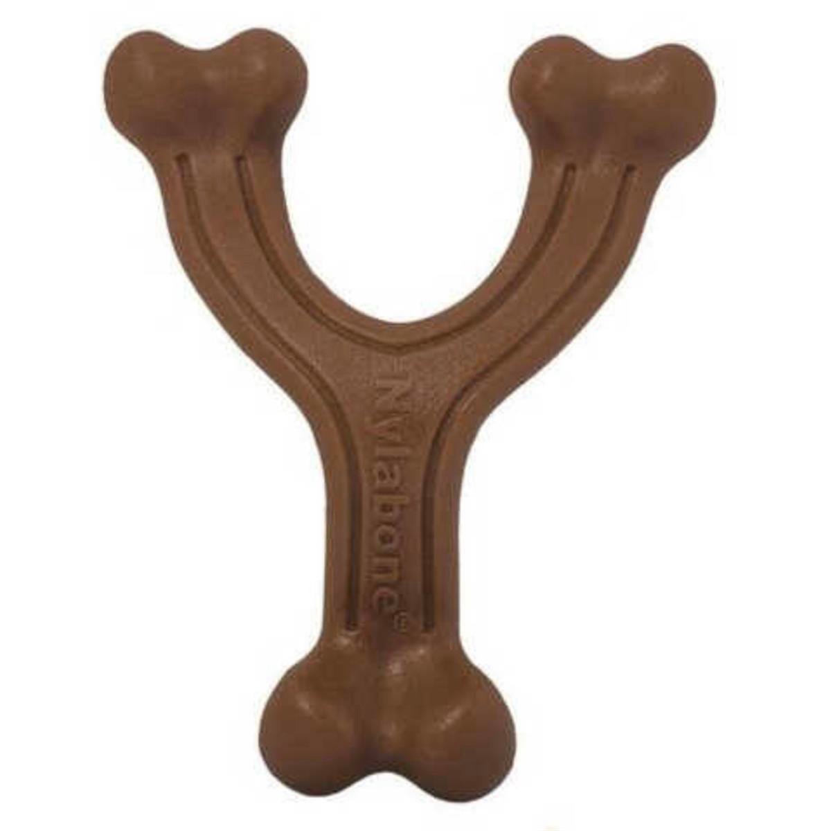 Nylabone Bizon Eti Aromalı Kauçuk Köpek Oyuncağı 14 cm (S)