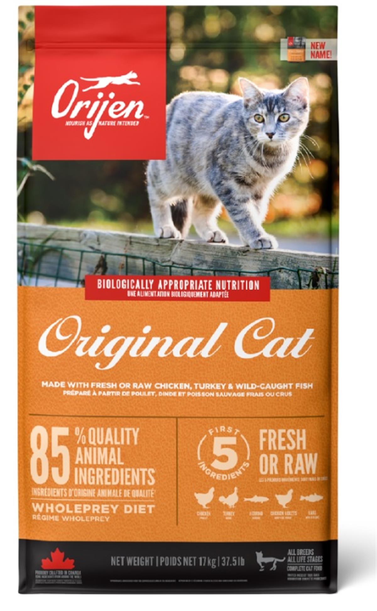 Orijen Original Cat Yavru ve Yetişkin Tahılsız Kedi Maması 17 kg
