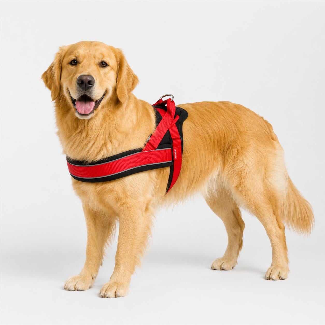 Pawise Yansıtmalı Yumuşak Dokulu Köpek Göğüs Tasması  XL (Kırmızı)