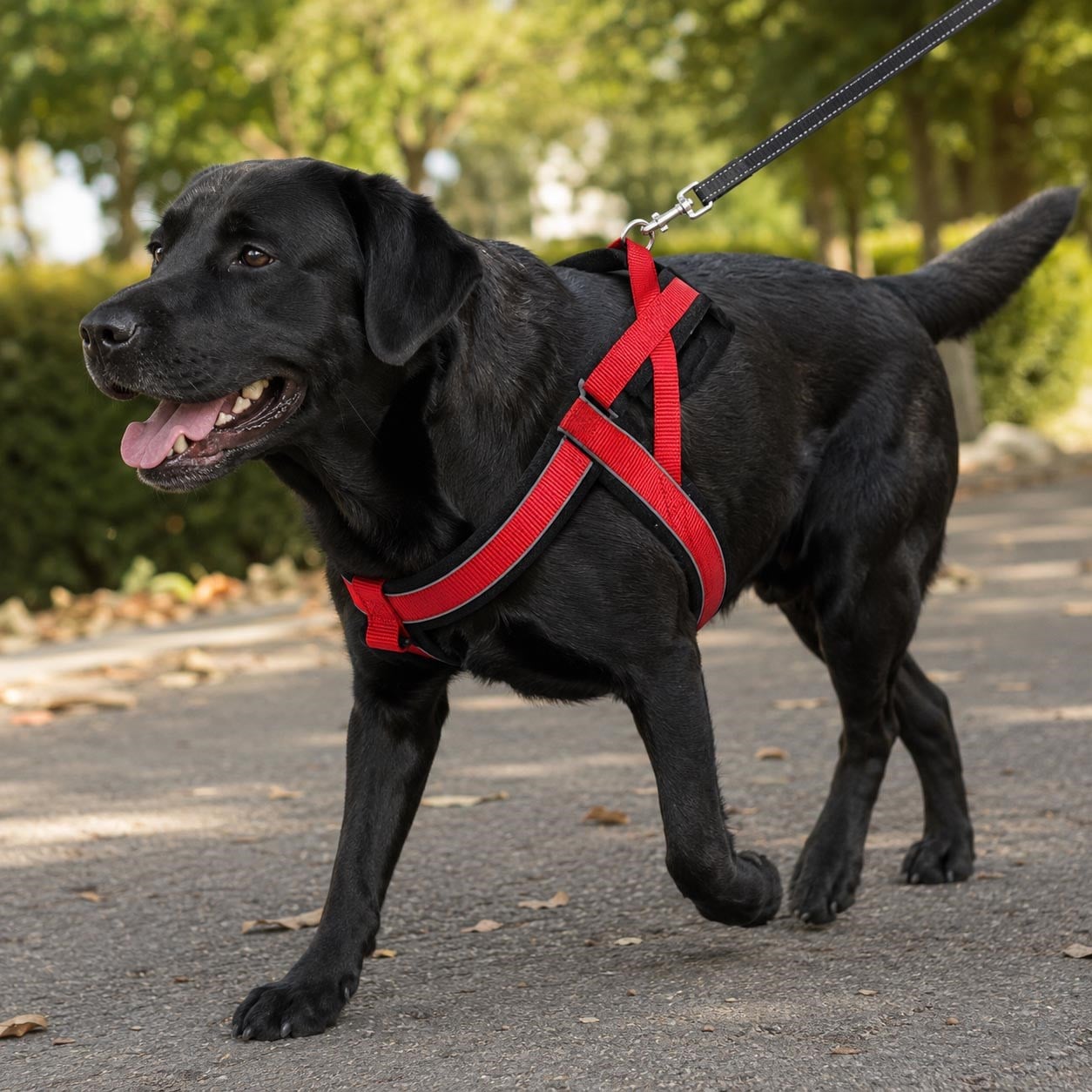 Pawise Yansıtmalı Yumuşak Dokulu Köpek Göğüs Tasması  XXL (Kırmızı)