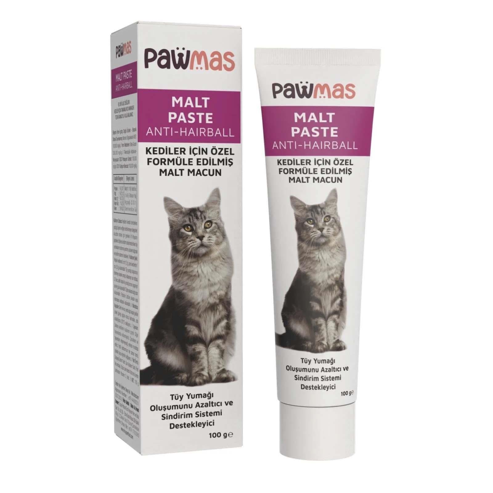 Pawmas Malt Paste (antihairball) Tüy Yumaği Attıran Kedi Macunu 100 g