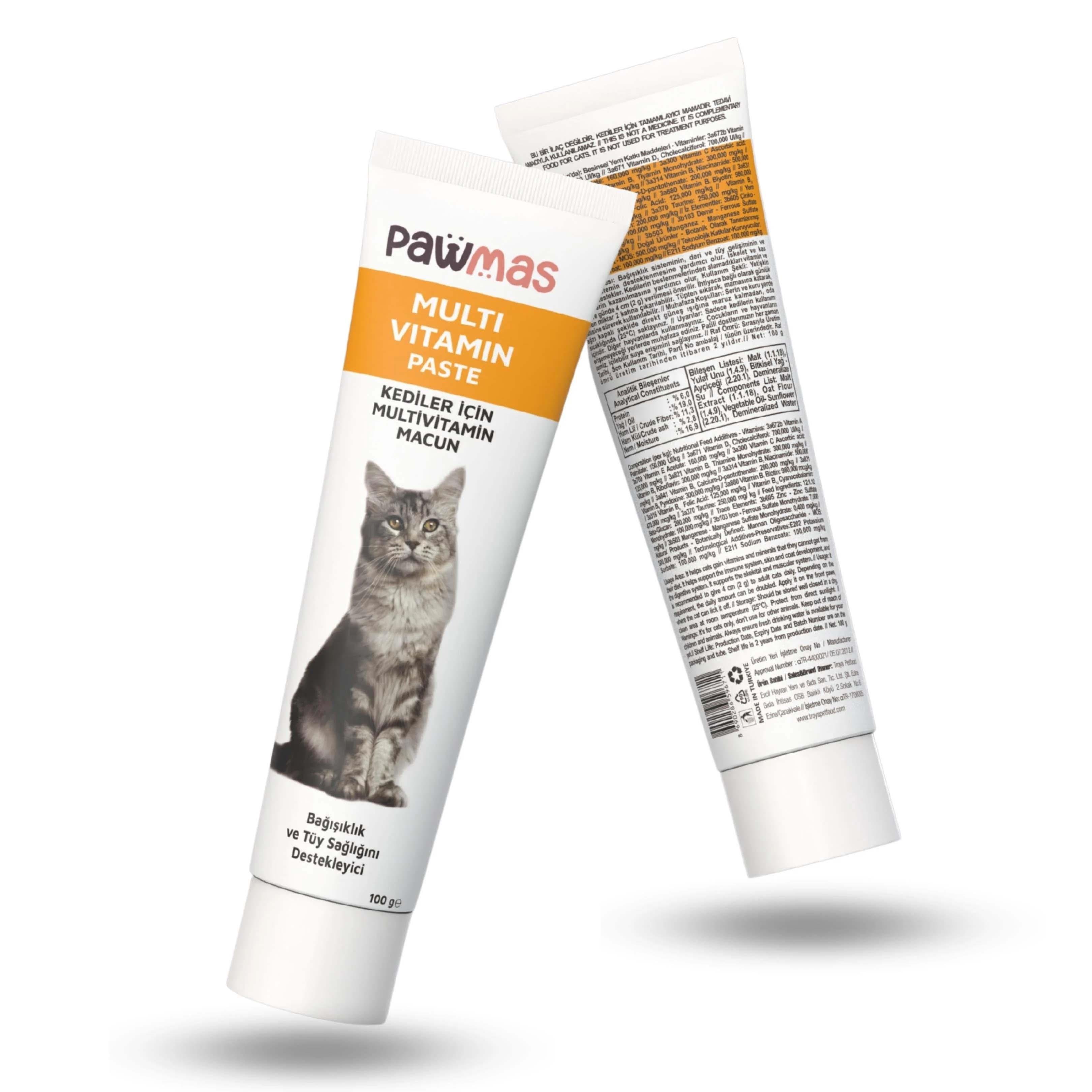 Pawmas Multivitamin Kedi Macunu 100 g