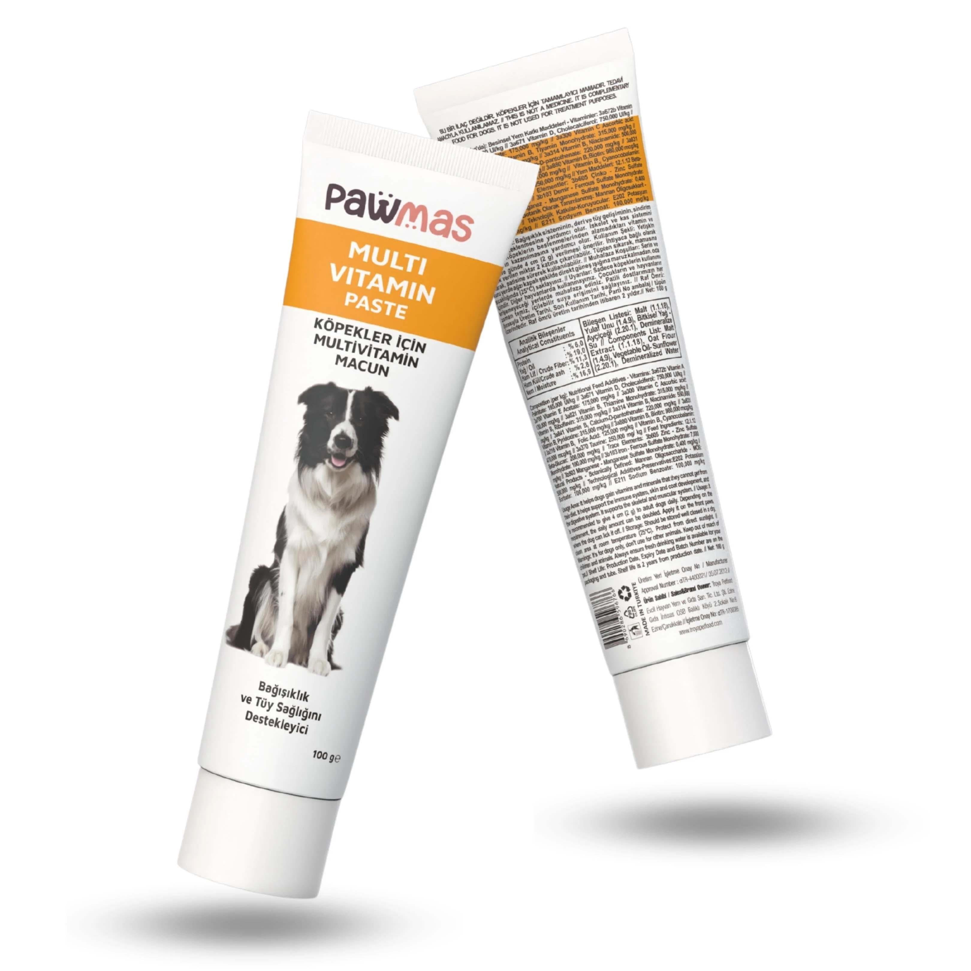Pawmas Multivitamin Paste Köpek Macunu 100 ml
