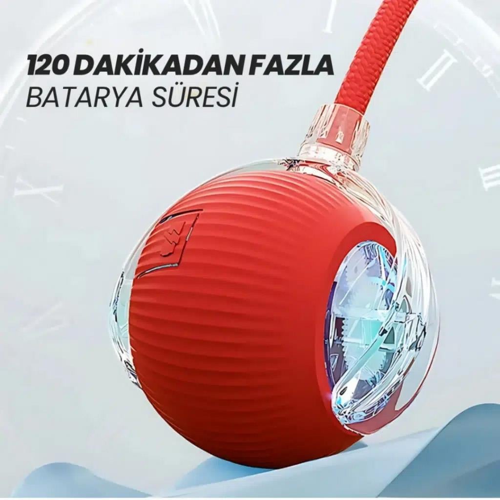 Pet Corn USB Şarjlı Hareket Edebilen Top Kedi Köpek Oyuncağı 6 cm