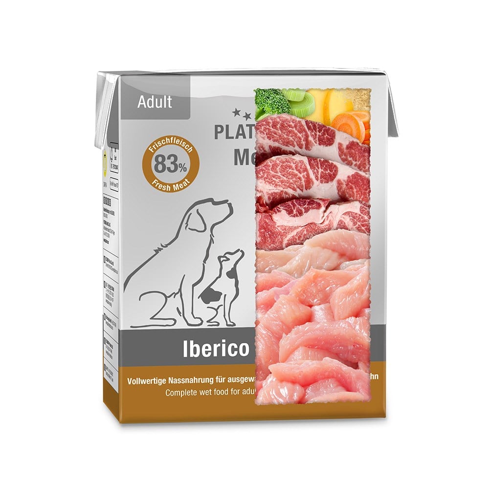 Platinum Iberico Domuz Etli ve Hindili Yaş Köpek Maması 375 Gr