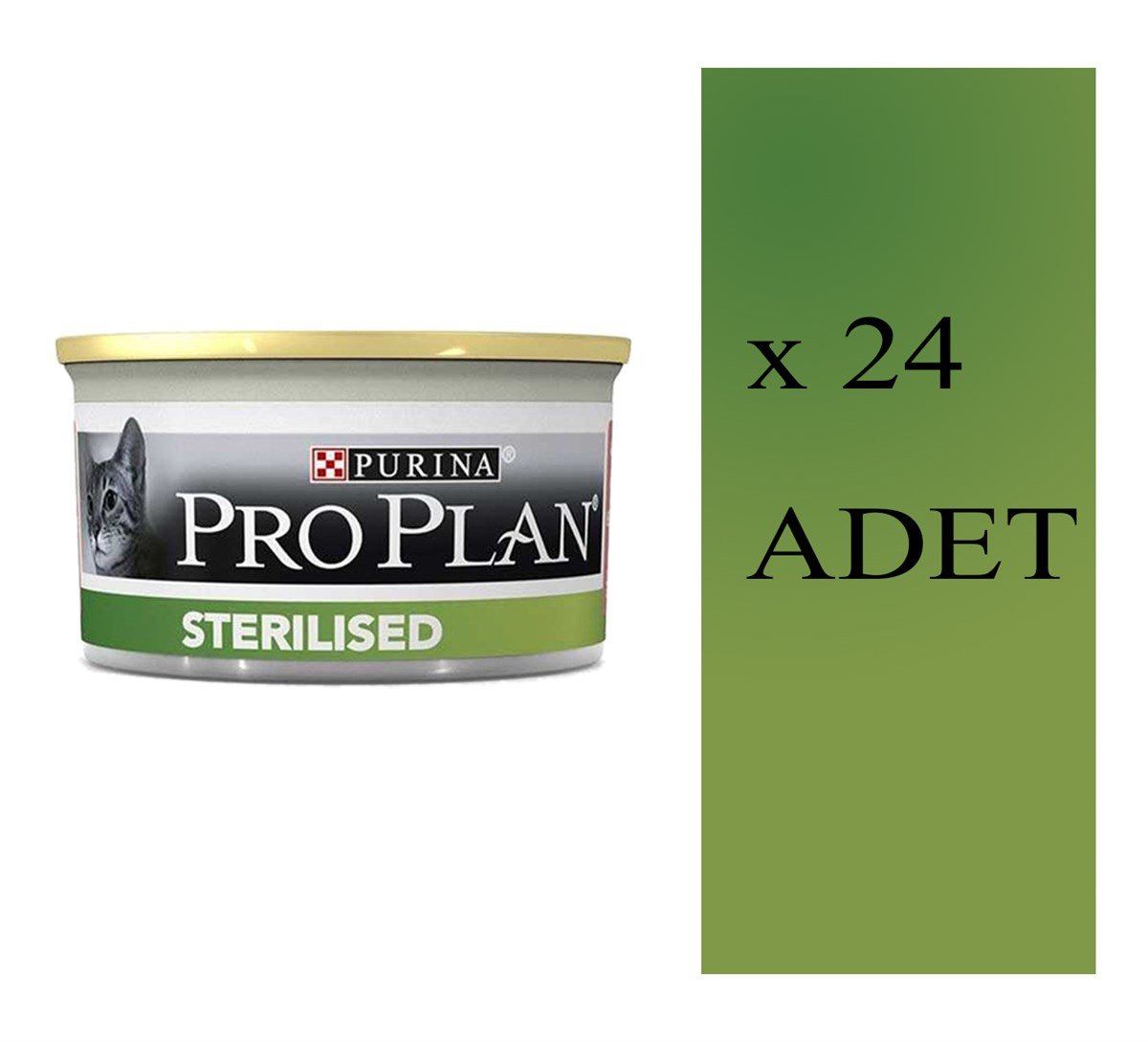 Proplan Sterilised Somon ve Ton Balıklı. Kısırlaştırılmış Kedi Konservesi  85 gr (24 Adet)