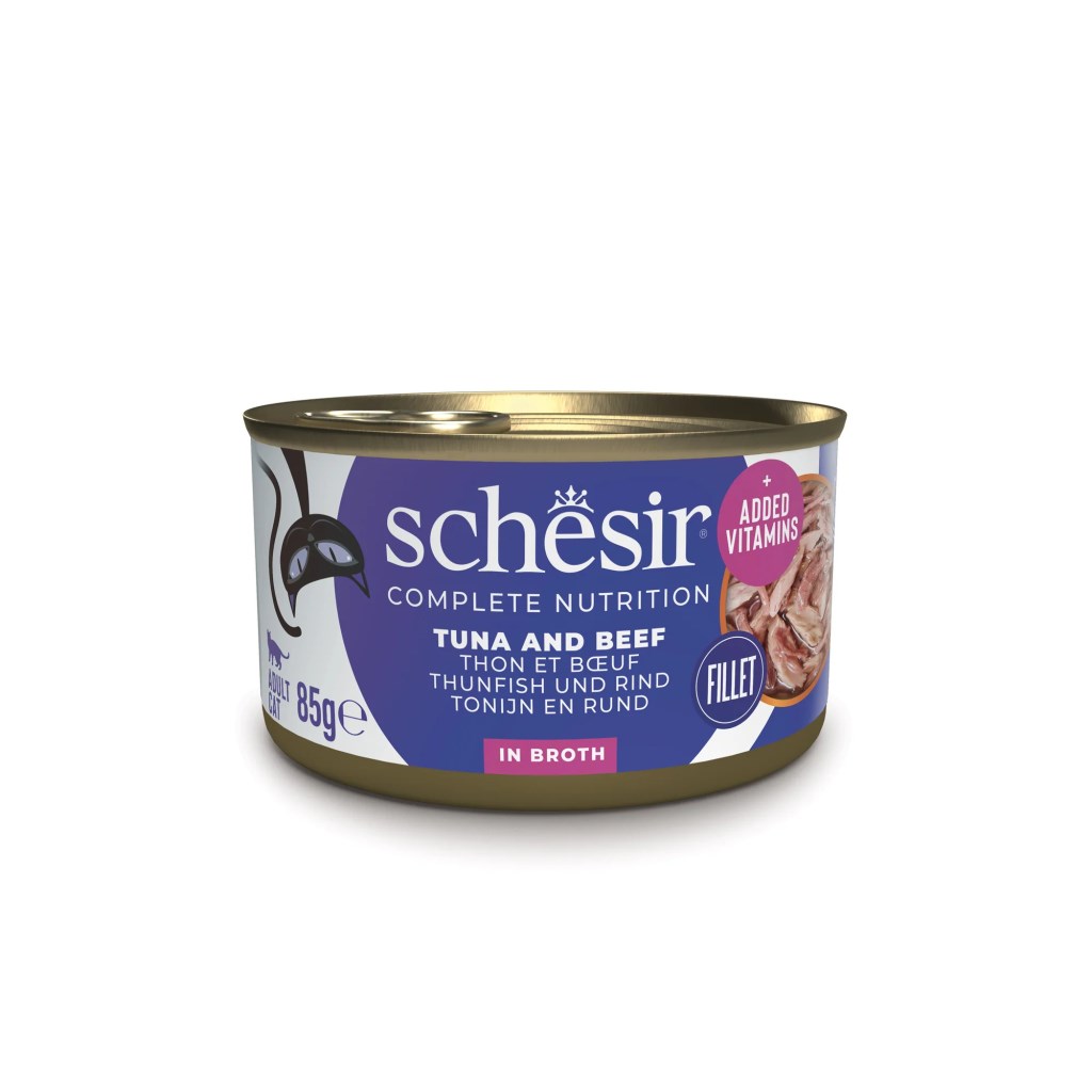 Schesir Nature Cat Ton Balıklı Ve Sığır Etli Yetişkin Kedi Konservesi 85 g