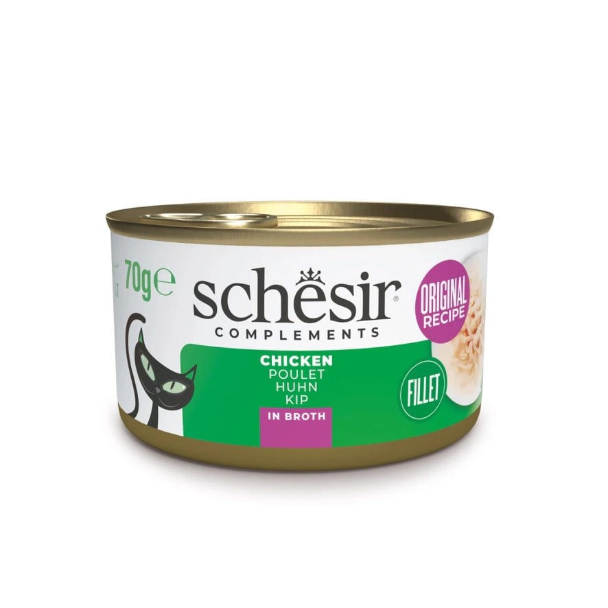 Schesir Tavuk Filetolu Pişirme Suyunda Yetişkin Kedi Konservesi 70 g