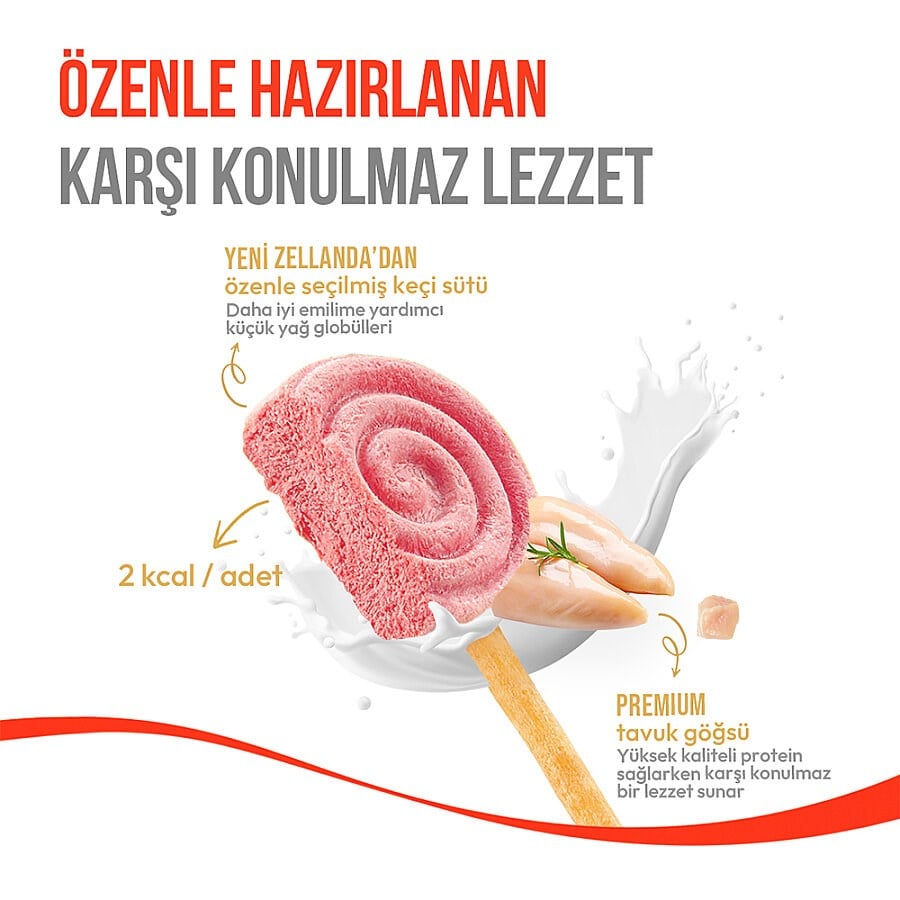 Wanpy Dondurularak Kurutulmuş Lolipop Köpek Ödülü  6 g Yaban Mersinli