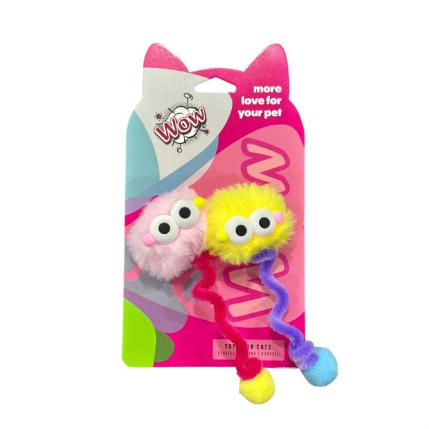 Wow Renkli Peluş Dodi Kedi Oyuncağı 