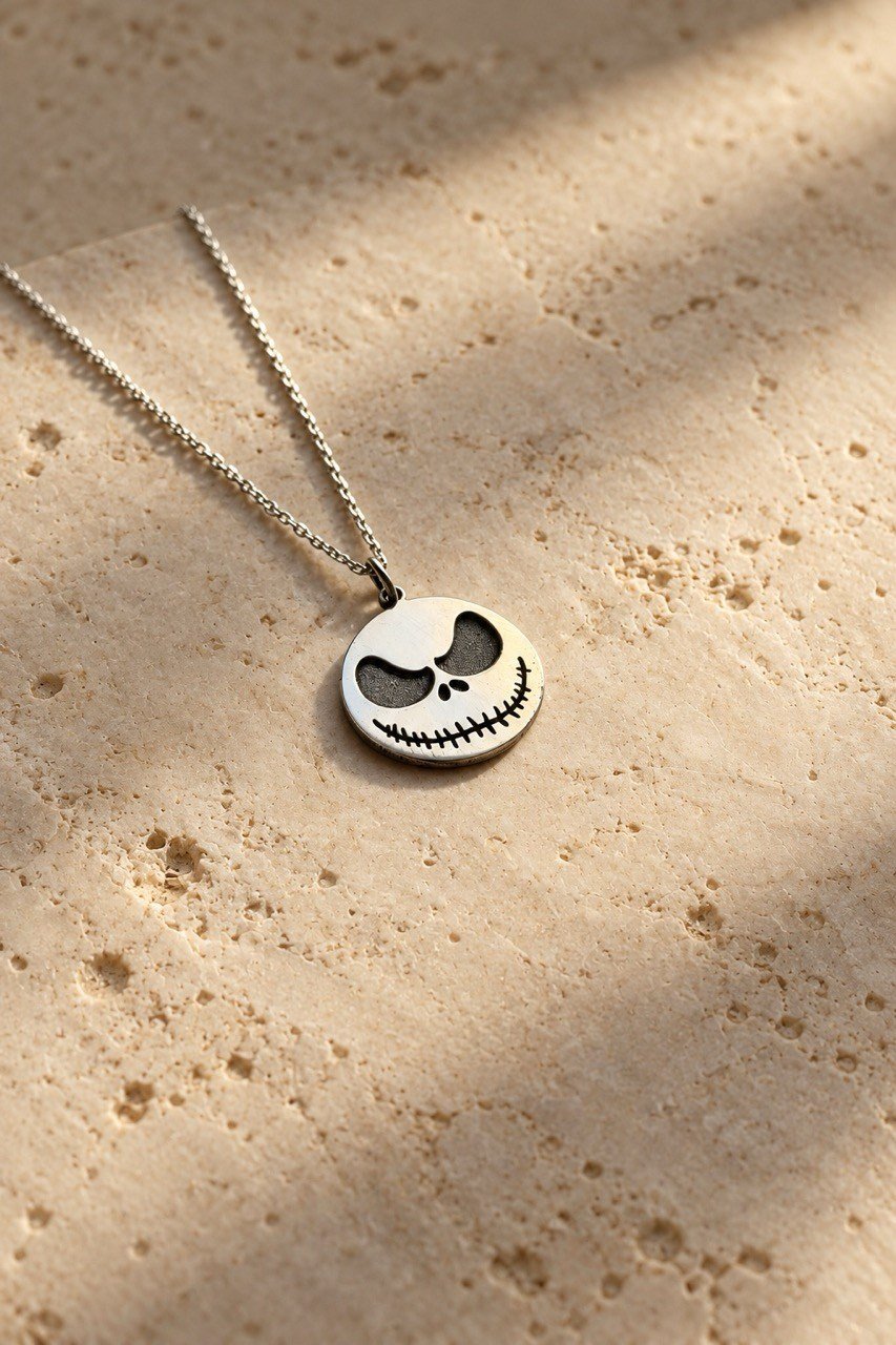 Jack Skellington Gümüş Kolye