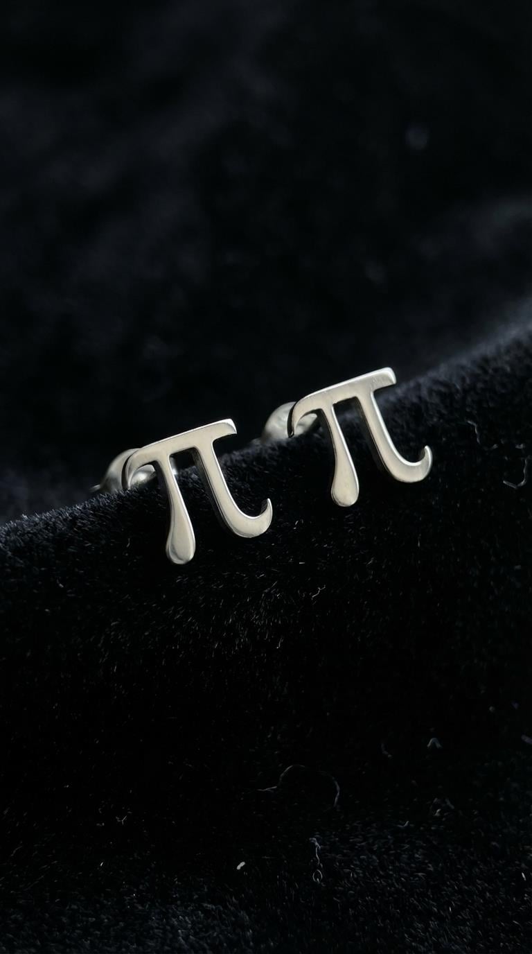 Pi sayılı Gümüş Küpe