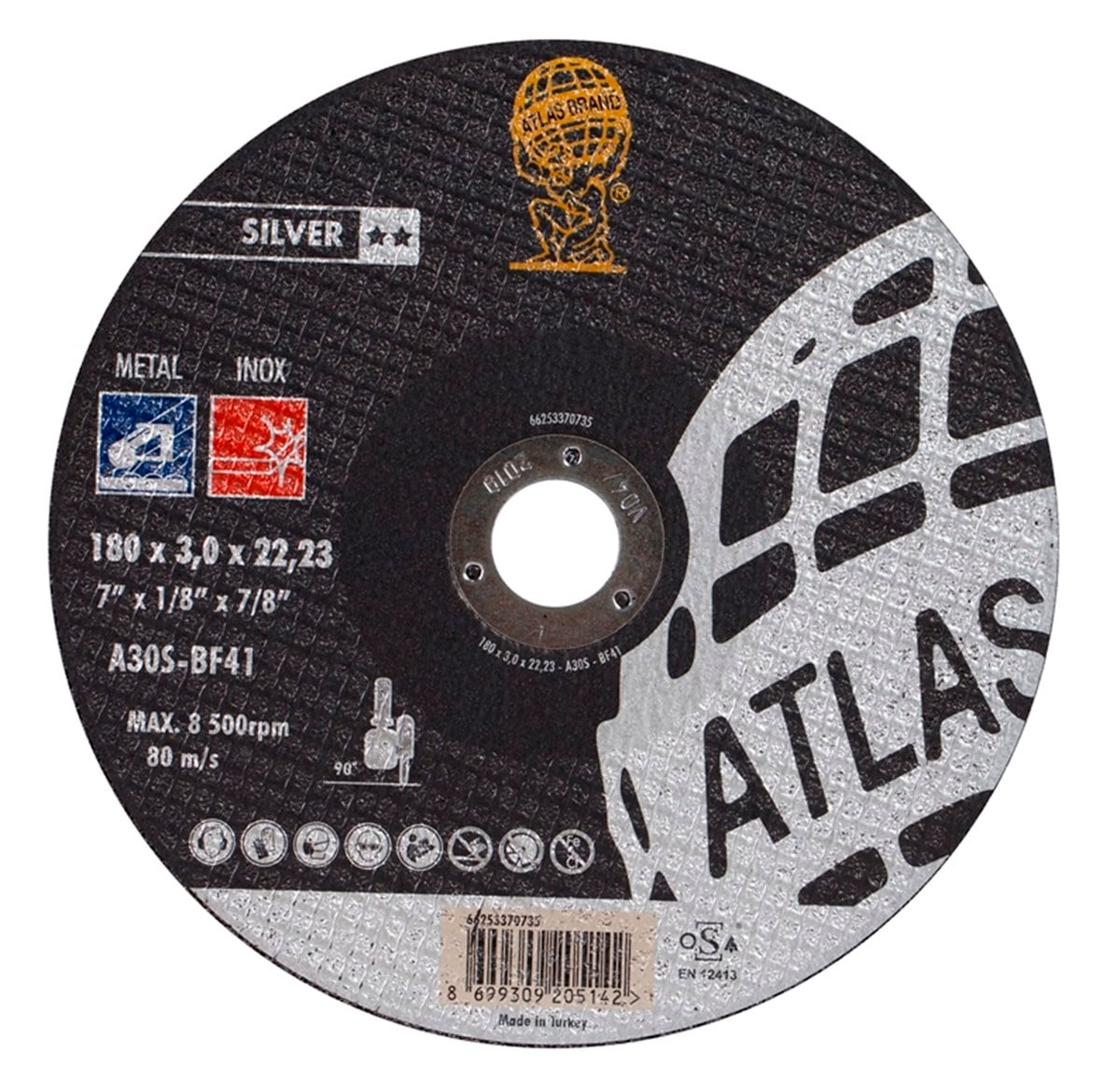 ATLAS 115 ÇAP TIP 27 6,4X22,33 mm METAL INOX