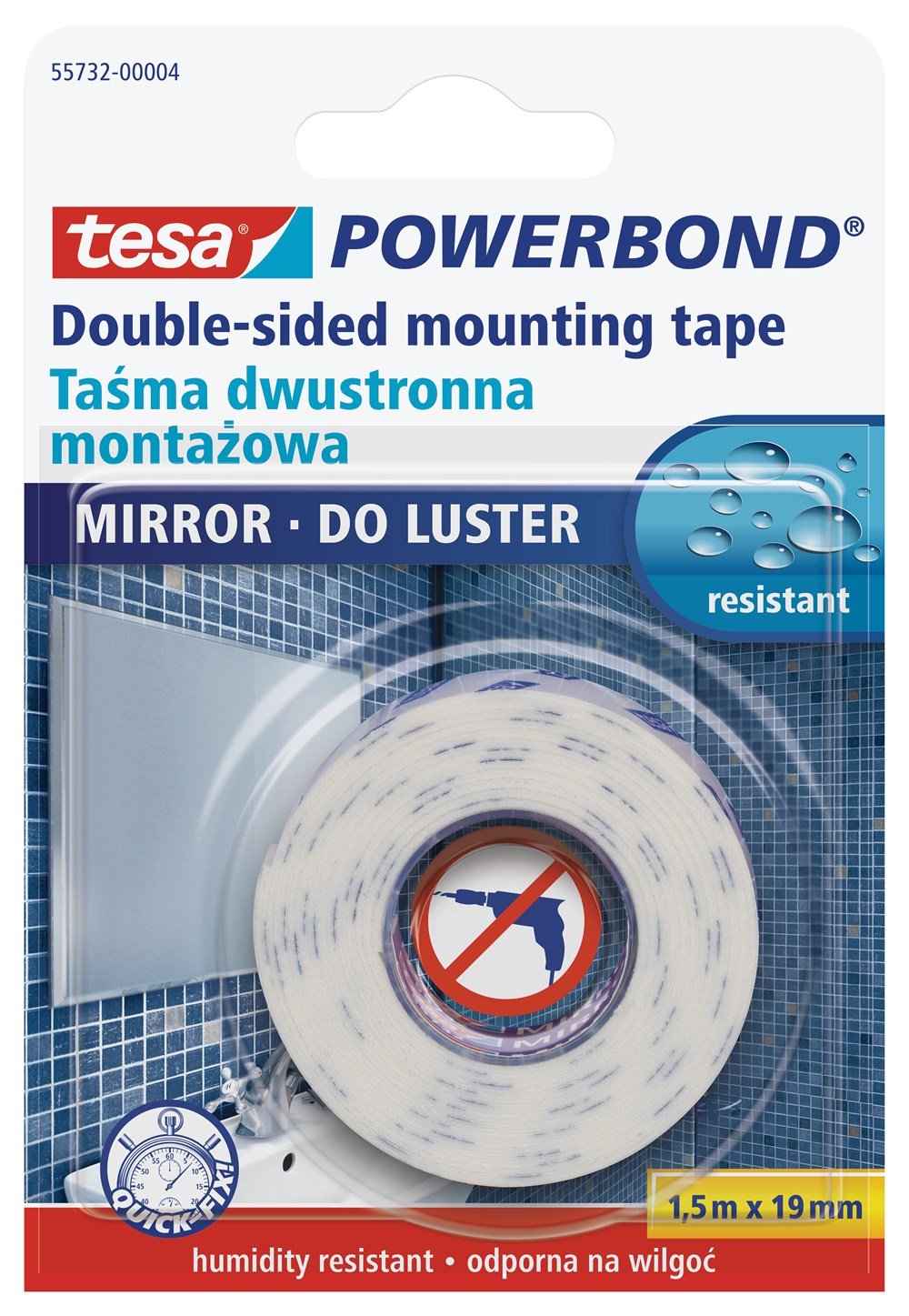 TESA 55732 KÖPÜK MONTAJ BANDI 1.5MX19MM