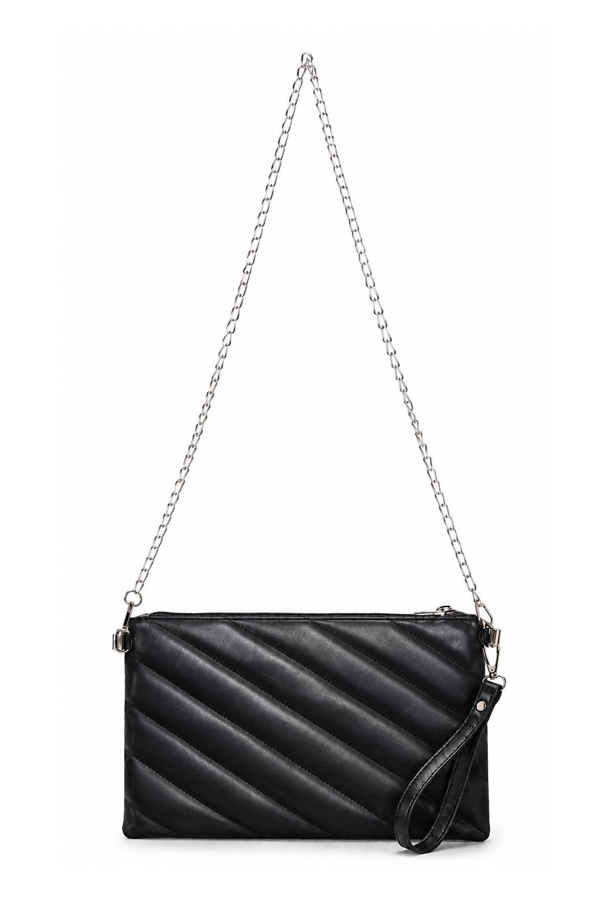 PREMİUM NAKIŞLI Portföy & Clutch Çanta Siyah