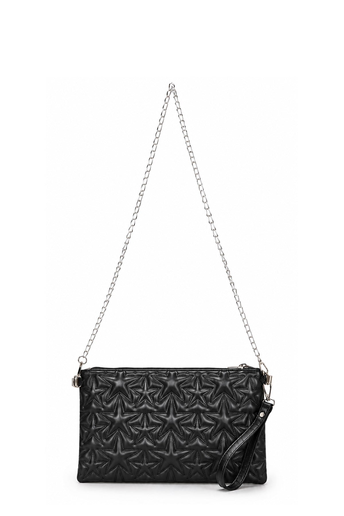 PREMİUM YILDIZLI Portföy & Clutch Çanta Siyah