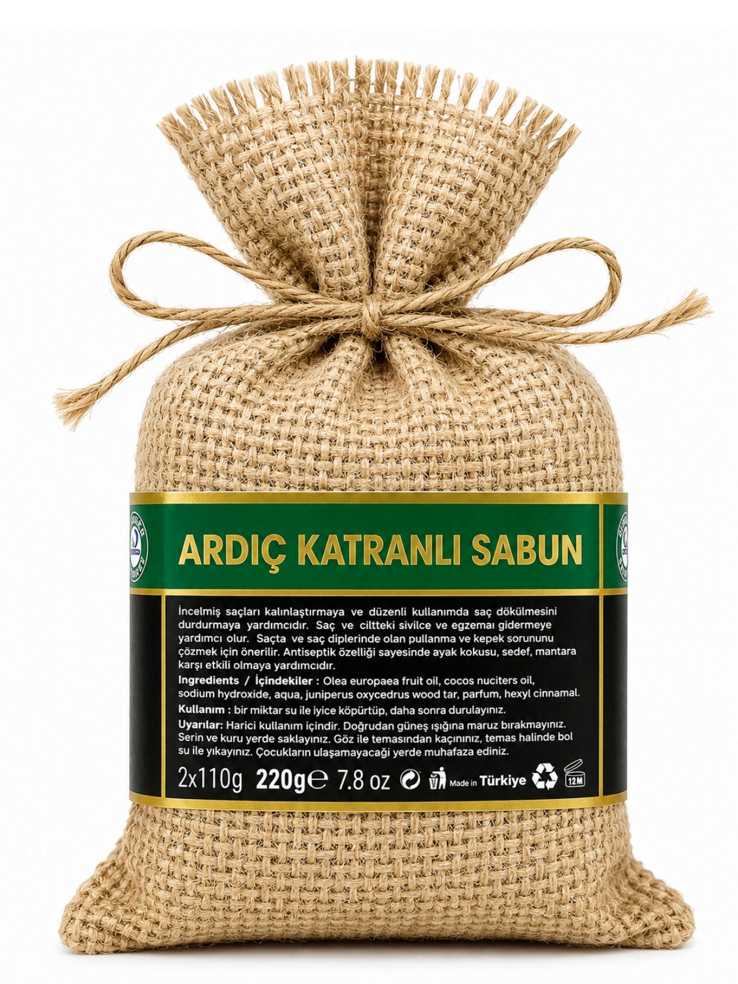 Akiksir Ardıç Katranlı Sabun Saç Ve Cilt Bakımı Sabunu