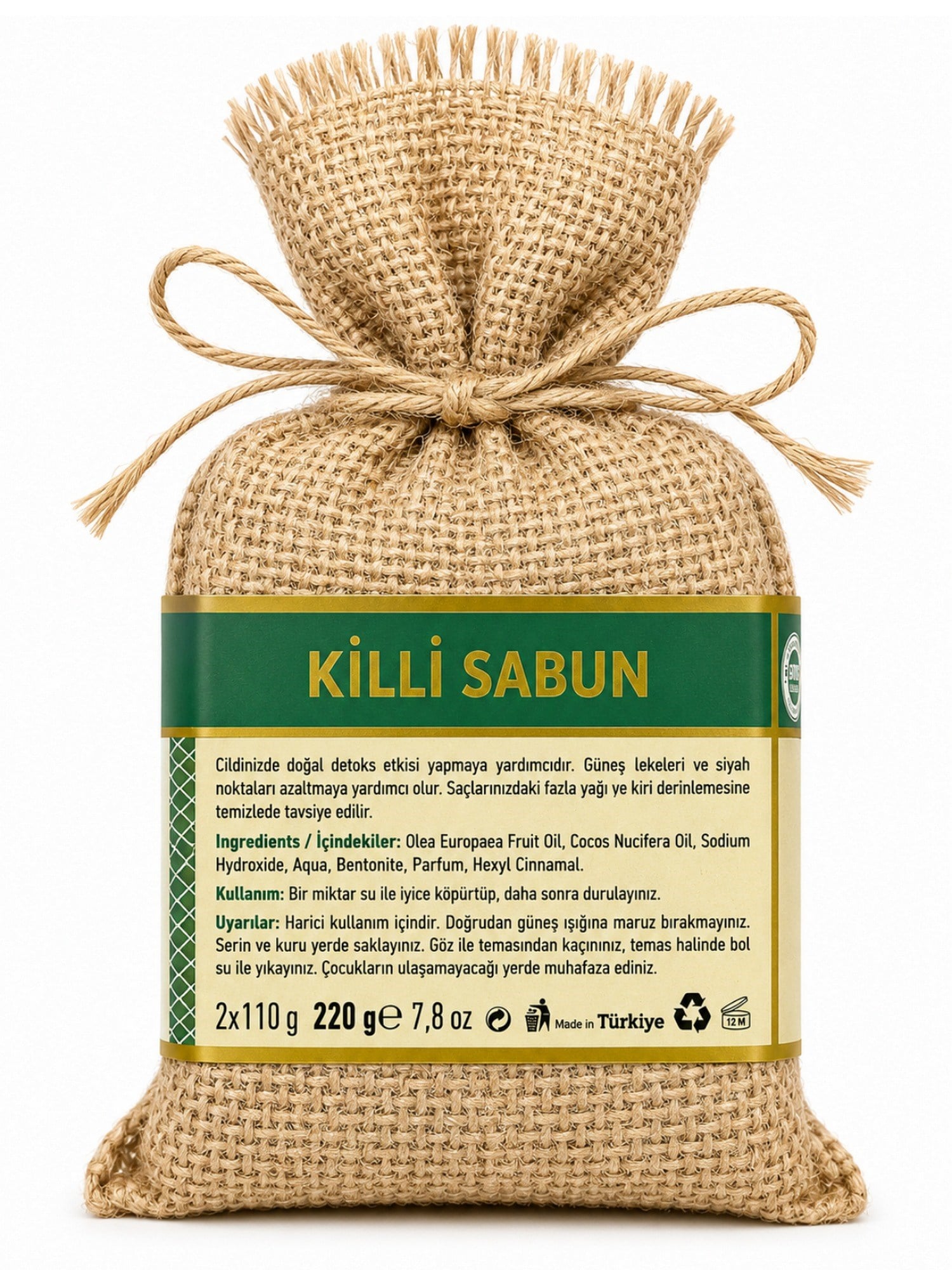 Akiksir Doğal Killi Sabunu