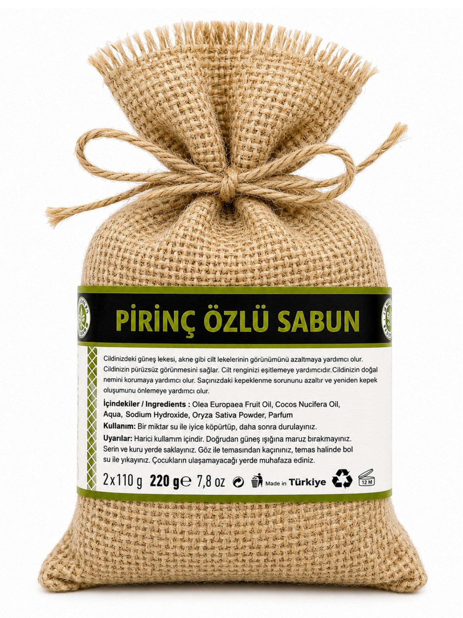 Akiksir Doğal Pirinç Sabunu