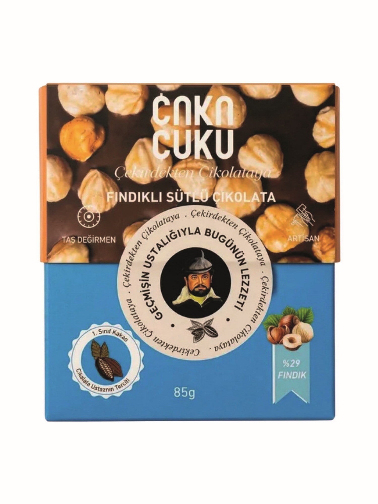 Çuku Çuku Tablet Fındıklı Sütlü Çikolata 85 Gr