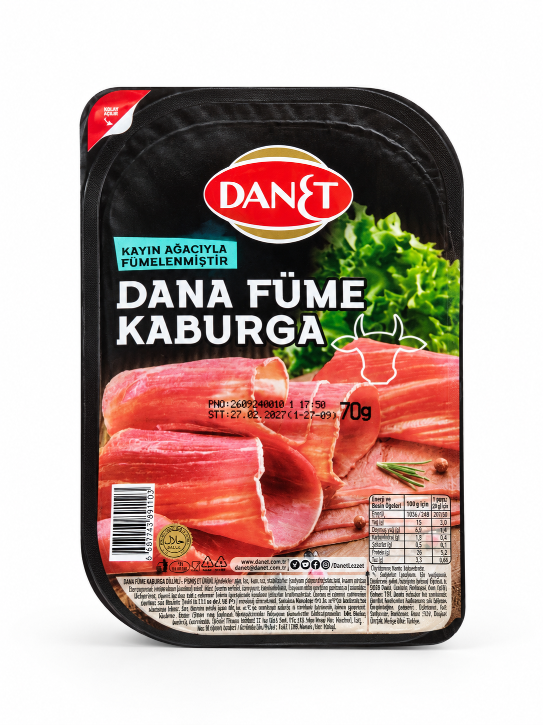 Danet Dana Füme Kaburga 70 Gr