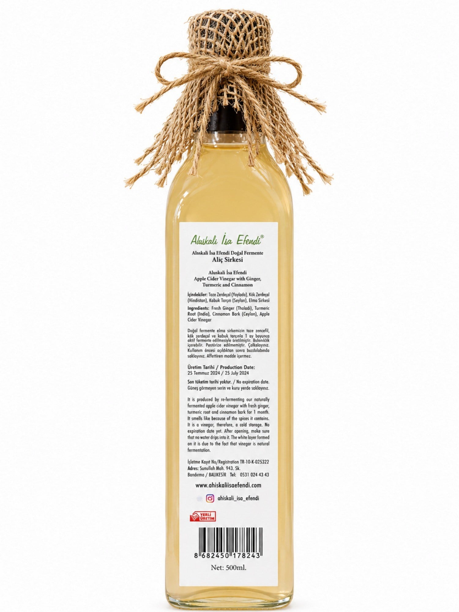 İsa Efendi Alıç Sirke 500 Ml