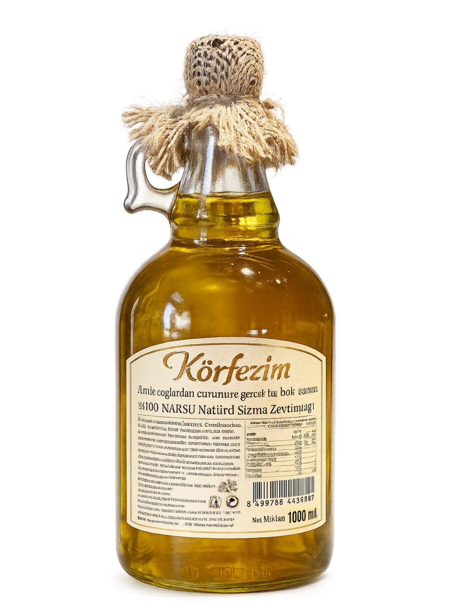 Körfezim Taş Baskı Soğuk Sıkım Zeytinyağı - 1 Lt